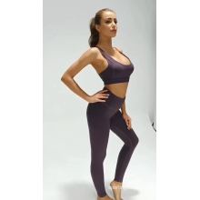 Solid Color Breathable Women Fitness Sports Yoga Suit
